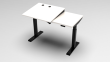 Load image into Gallery viewer, sit-to-stand base model in classic white with black finish
